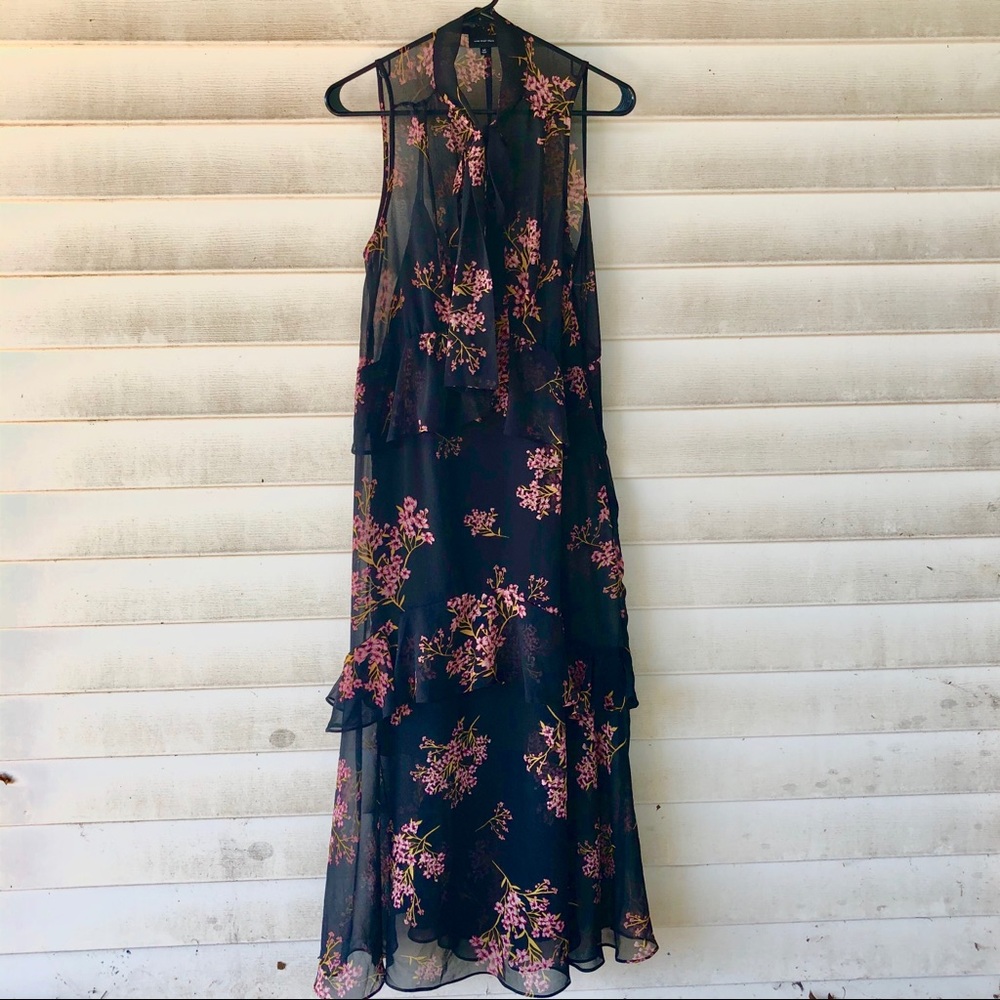 Tiered floral layered dress